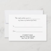 保エレガント保フローラ山花贈答証 (裏面)