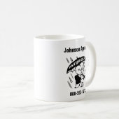 保カスタマイズ険代理人又は代理店二面 コーヒーマグカップ (正面右)