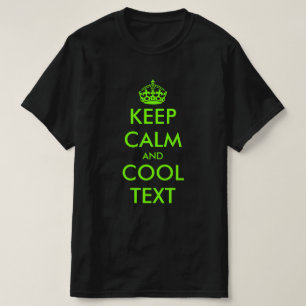 保カスタム運はネオン文字に落ち着いてカッコいい Tシャツ