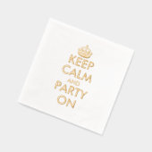 保カスタム金ゴールドに関する独占的パーティー 箔ナプキン (左)