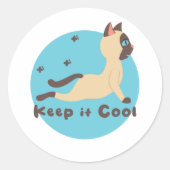 保カッコいいかわいいはヨガのおもしろいポーズをする ラウンドシール (正面)