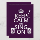 (保カラオケ) 招待状 (正面/裏面)