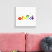 保カラフルシンプルデザイン キャンバスプリント (インサイチュ (リビング))