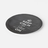 保カルムとパーティーオンシャルボードホリおもしろいデイ ペーパープレート (アングル)