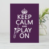 保カー遊ムオン(Trombone)（任意の色） 招待状 (スタンド正面)