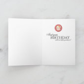 保カー食べム&カップケーキ誕生日カードピンクブラック カード (内部)