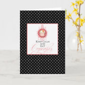 保カー食べム&カップケーキ誕生日カードピンクブラック カード (黄色い花)