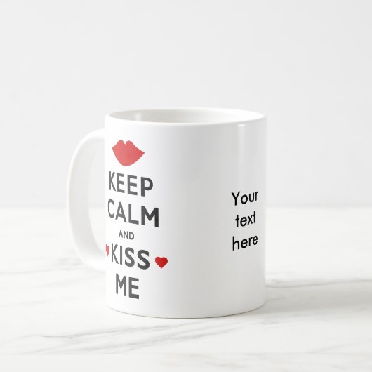 保キス コーヒーマグカップ (正面左)