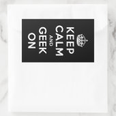 保ギークオン 長方形シール (バッグ)