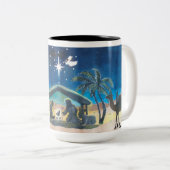 「保クリスマスのキリスト」マグカップ ツートーンマグカップ (正面右)