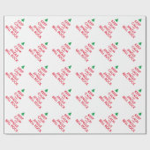 保クリスマスの鐘のおもしろい音 ラッピングペーパー (フラット)