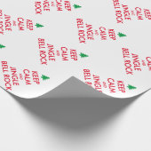 保クリスマスの鐘のおもしろい音 ラッピングペーパー (角)