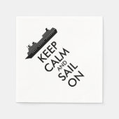 保クルーズ船カスタム スタンダードカクテルナプキン (正面)