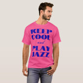 保クールとジャズが好き Tシャツ (正面フル)