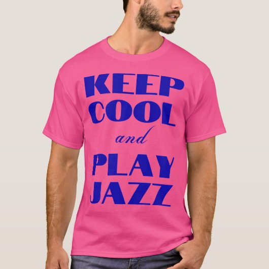 保クールとジャズが好き Tシャツ (正面)