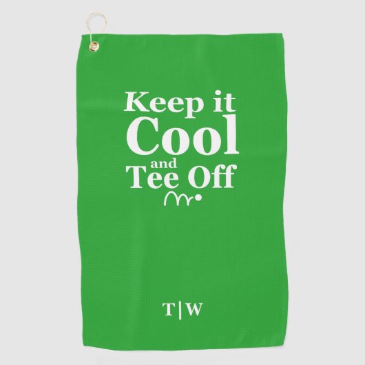 保クールイニシャル ゴルフタオル (正面)