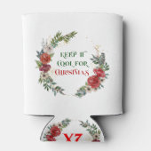 保クールクリスマスタイポグラフィリース 缶クーラー (裏面)