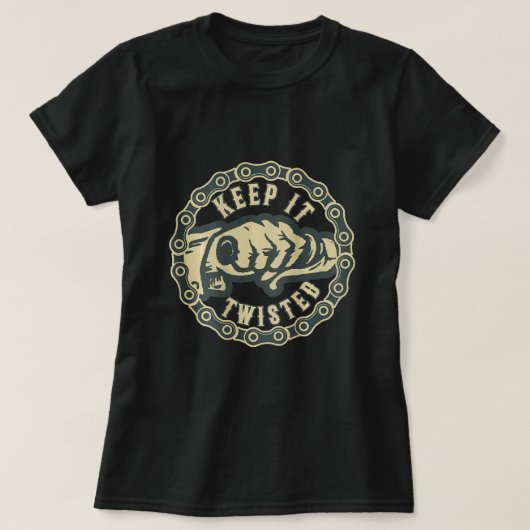 保クールヴィンテージおもしろい2輪車室 Tシャツ (デザイン正面)