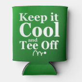 保クールItとTee Off Golf Club Name Own Name 缶クーラー (正面)