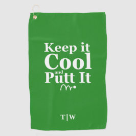保クールItイニシャル ゴルフタオル