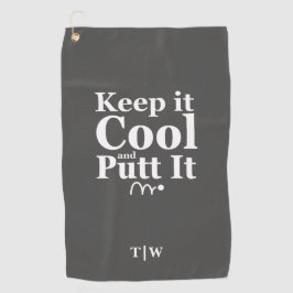 保クールItイニシャル ゴルフタオル