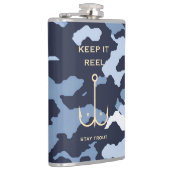保クールITリール魚釣り父の日の迷彩柄 フラスク (右)