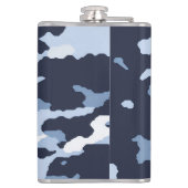 保クールITリール魚釣り父の日の迷彩柄 フラスク (裏面)