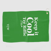 保クールIt And Be Tee Rifficイニシャル ゴルフタオル (横)