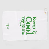 保クールIt And Be Tee Rifficイニシャル ゴルフタオル (横)