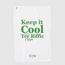 保クールIt And Be Tee Rifficイニシャル ゴルフタオル