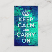 保グランジ穏やかな青絵を描 名刺 (裏面)