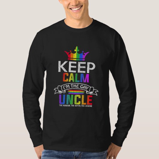 保ゲイ叔父さんMatching Family Lgbtプライド Tシャツ (正面)