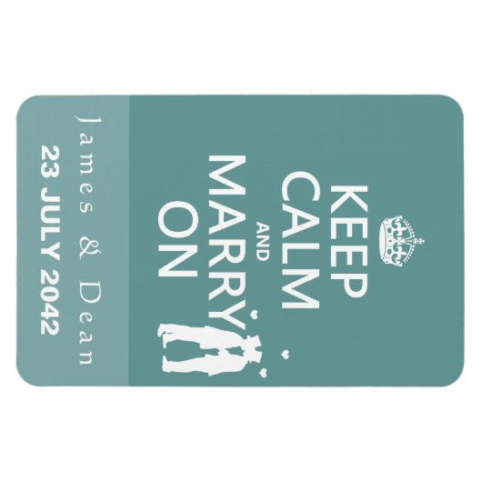 保ゲイ結婚 マグネット (横)