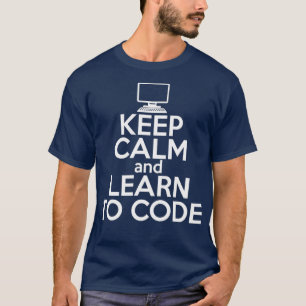 保コードに対するCALMおもしろい TO CODEING学ミームギフト Tシャツ