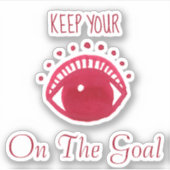 *~*保ゴールのビニールのシール シール (正面)