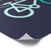 保サイクリストに対するおもしろいサイクリング ポスター (角)