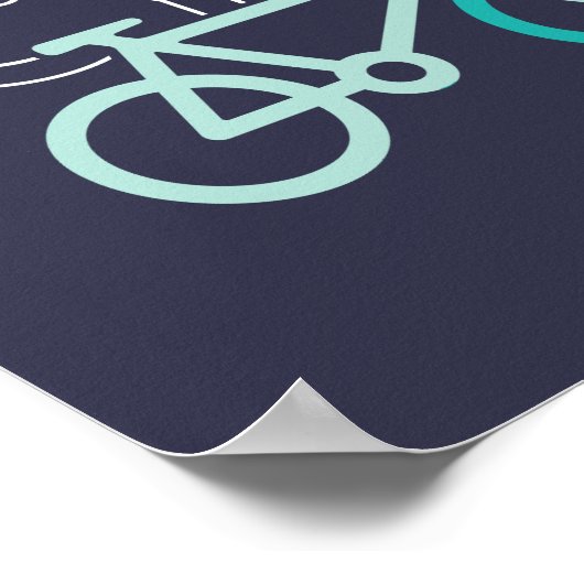 保サイクリストに対するおもしろいサイクリング ポスター (角)