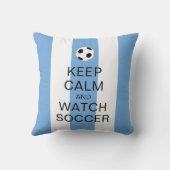 保サッカーのアルゼンチンブルーストライプ クッション (裏面)