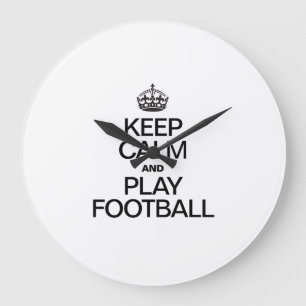 保サッカー遊選手 ラージ壁時計