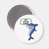 保サーフィン |かわいいサメことわざ マグネット (正面/裏面)