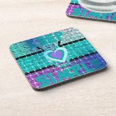 保シンプルの コースター (左側)