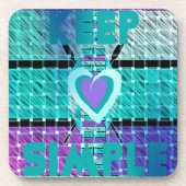 保シンプルの コースター (正面)