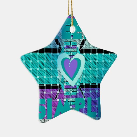 保シンプルの セラミックオーナメント (右)