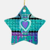 保シンプルの セラミックオーナメント (正面)