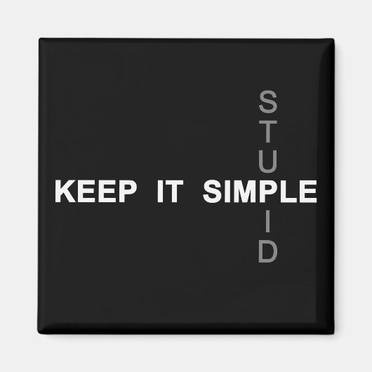 保シンプルの マグネット (正面)