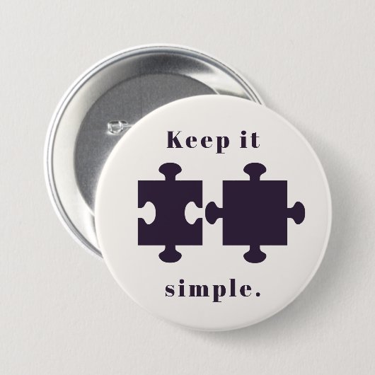 保シンプルの 缶バッジ (正面&裏面)