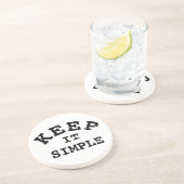 保シンプルタイポグラフィ コースター (側面)