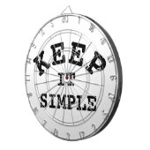 保シンプルタイポグラフィ ダーツボード (正面右)