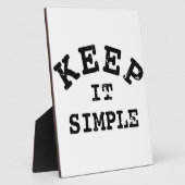 保シンプルタイポグラフィ フォトプラーク (側面)