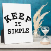 保シンプルタイポグラフィ フォトプラーク (側面)